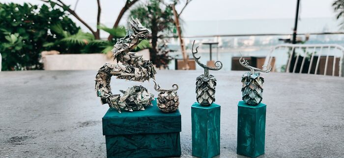 I Make Origami Using Money