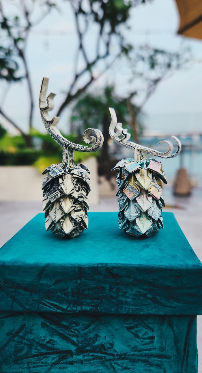 I Make Origami Using Money