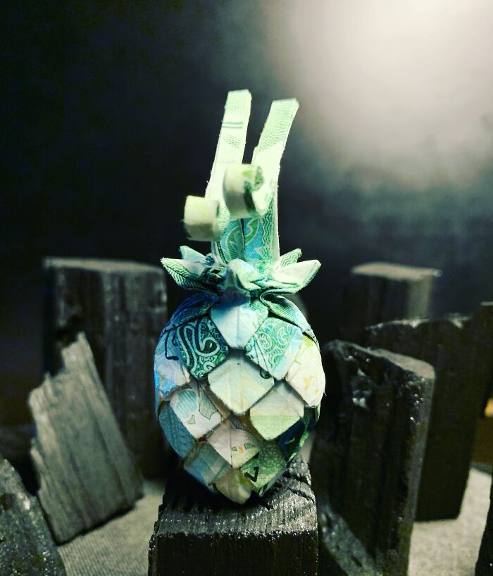 I Make Origami Using Money