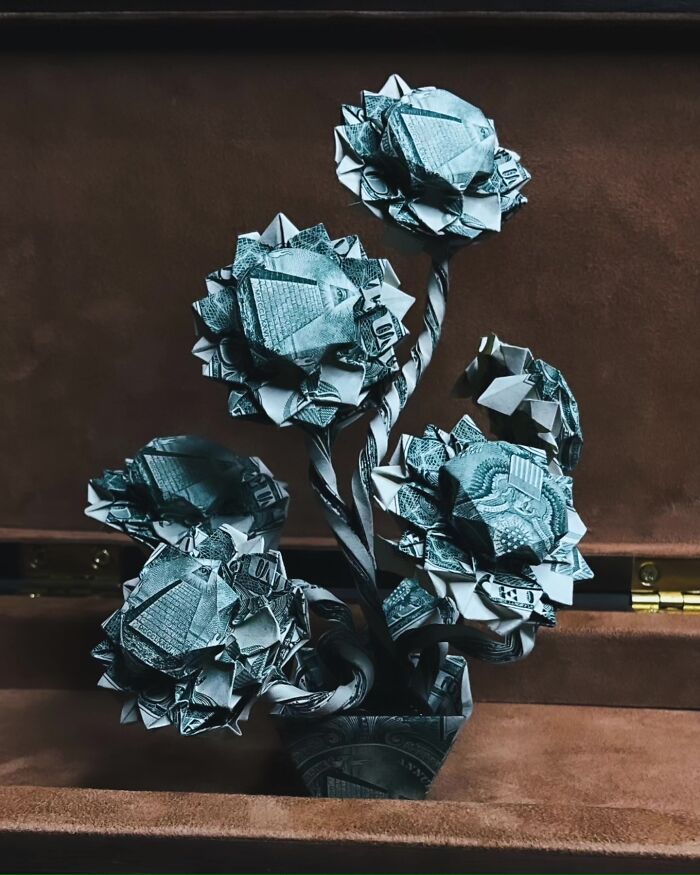 I Make Origami Using Money