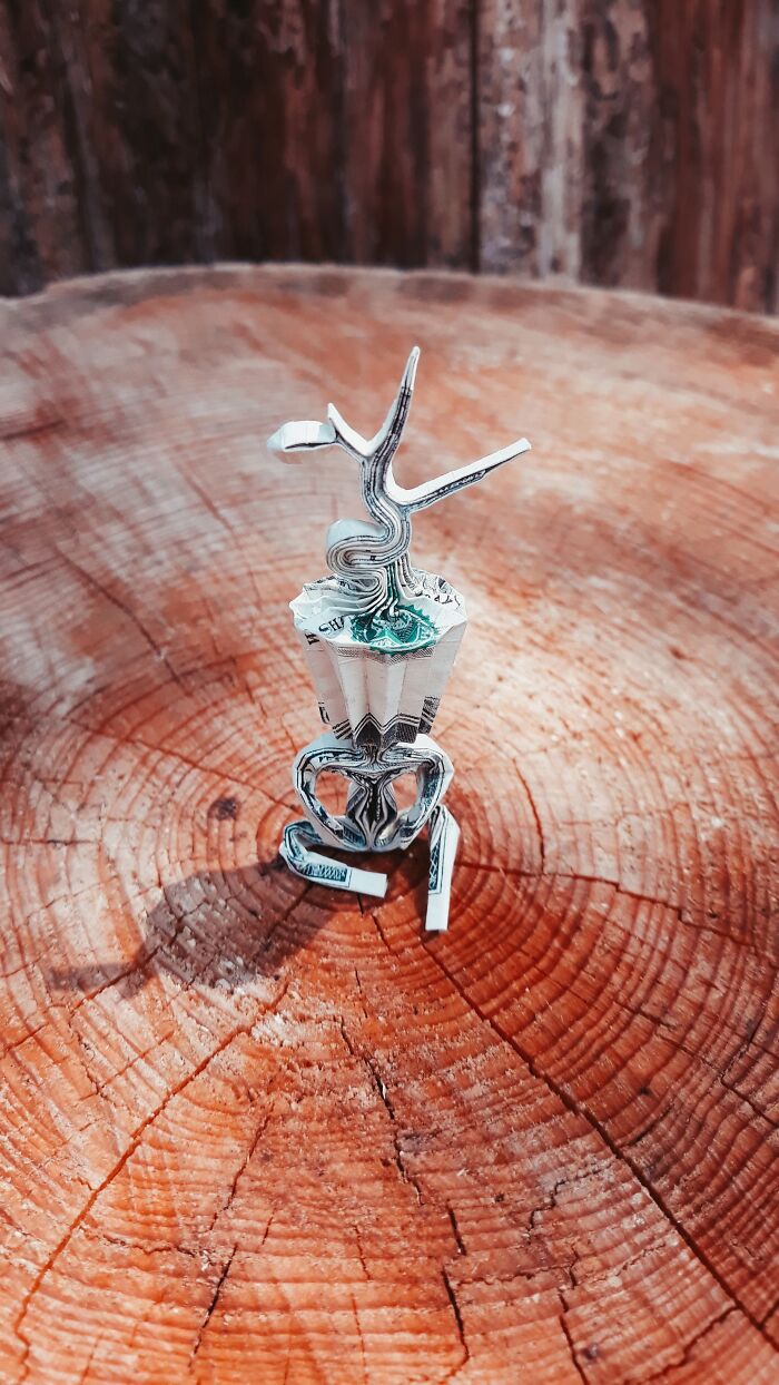 I Make Origami Using Money