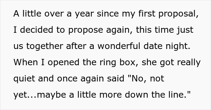 39YO Woman Keeps Saying No To BF’s Marriage Proposals, He Decides There Won’t Be A Third Time 39YO Woman Keeps Saying No To BF’s Marriage Proposals, He Decides There Won’t Be A Third Time