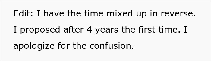 39YO Woman Keeps Saying No To BF’s Marriage Proposals, He Decides There Won’t Be A Third Time 39YO Woman Keeps Saying No To BF’s Marriage Proposals, He Decides There Won’t Be A Third Time