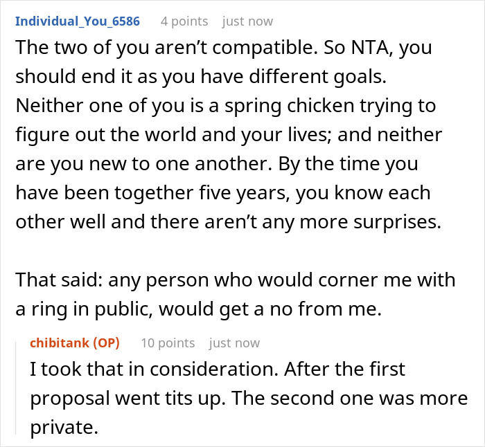 39YO Woman Keeps Saying No To BF’s Marriage Proposals, He Decides There Won’t Be A Third Time 39YO Woman Keeps Saying No To BF’s Marriage Proposals, He Decides There Won’t Be A Third Time