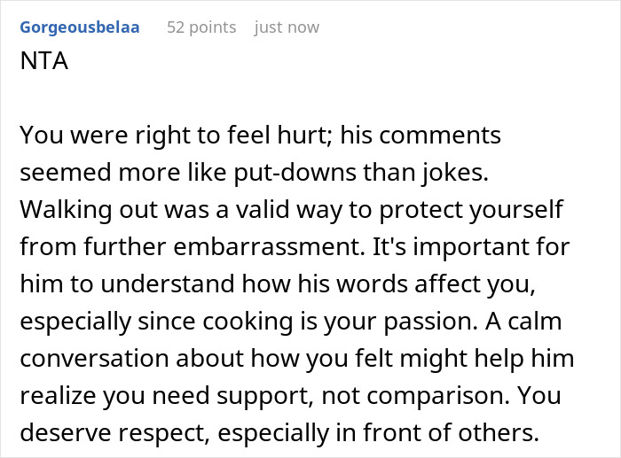 BF Keeps Mocking GF’s Cooking In Front Of His Family, Gets Mad When She Jokes On Him In Response BF Keeps Mocking GF’s Cooking In Front Of His Family, Gets Mad When She Jokes On Him In Response
