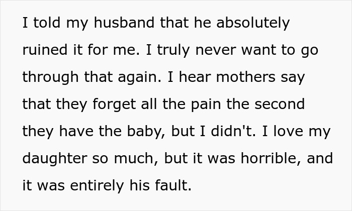 &ldquo;[Am I The Jerk] For Telling My Husband That He Absolutely Ruined The Birth Of Our Child?&rdquo;