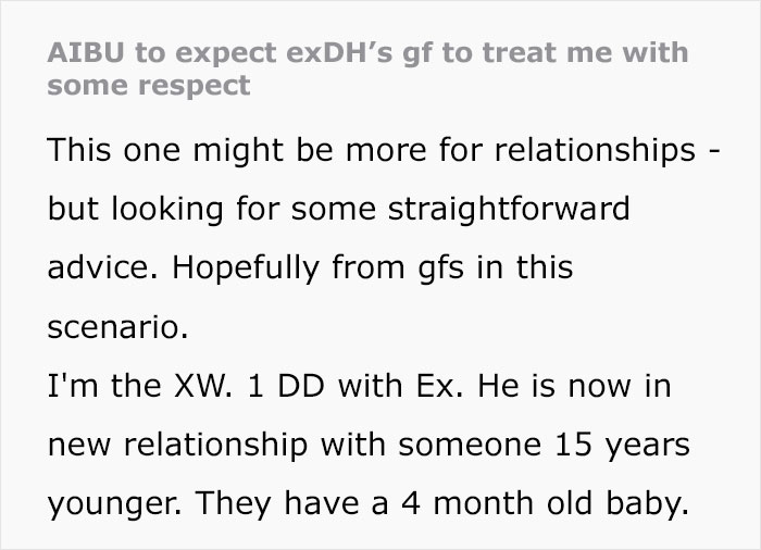 Woman Is Confused As Ex’s 29YO GF Is Being Mean To Her And Thinks She Has Equal Say About Parenting Woman Is Confused As Ex’s 29YO GF Is Being Mean To Her And Thinks She Has Equal Say About Parenting