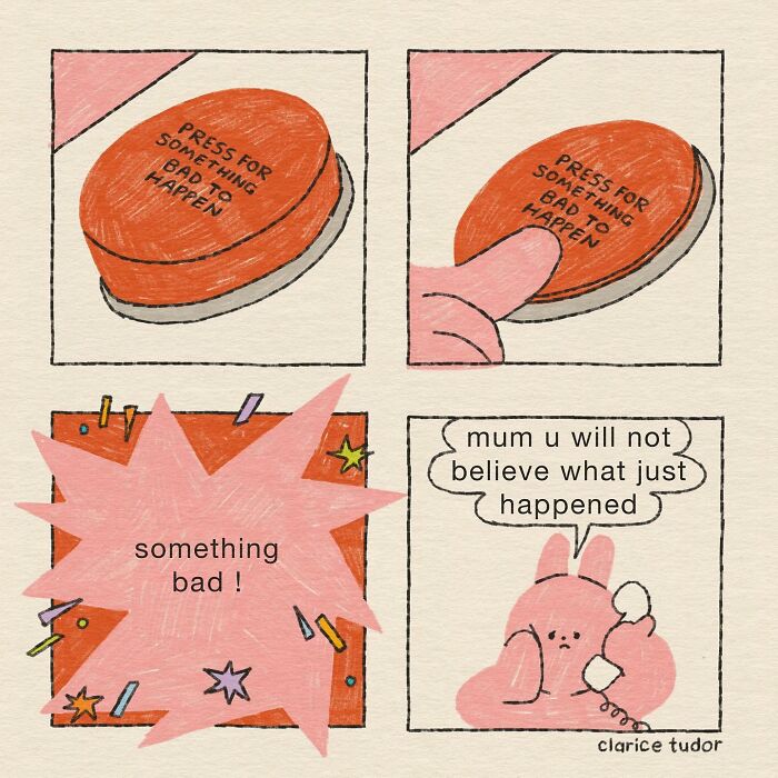 Snarky British Humor Delivered Through Sassy Pink Rabbits By Clarice Tudor (30 Pics) Snarky British Humor Delivered Through Sassy Pink Rabbits By Clarice Tudor (30 Pics)