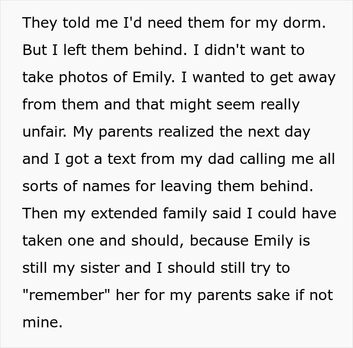 Parents Want 18YO To Forever Grieve Sister He Never Knew, Enraged He Won’t Take Her Pic To Dorm Parents Want 18YO To Forever Grieve Sister He Never Knew, Enraged He Won’t Take Her Pic To Dorm