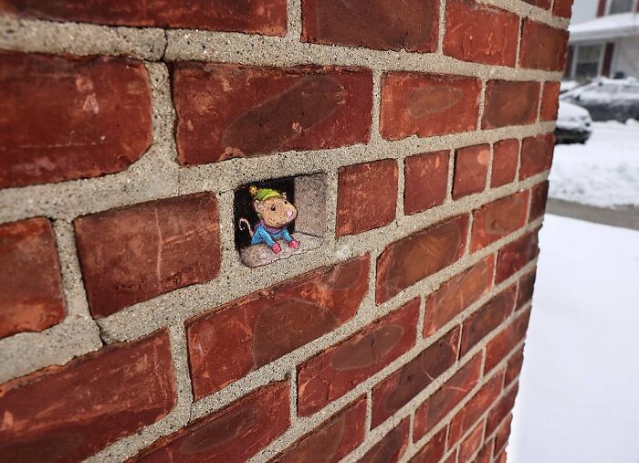 30 New Doodled Creatures That Popped Up In Unexpected Places, By David Zinn 30 New Doodled Creatures That Popped Up In Unexpected Places, By David Zinn