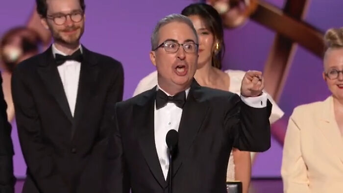 John Oliver Loses It In &ldquo;Unhinged&rdquo; Outburst After Emmys Speech Is Cut Short