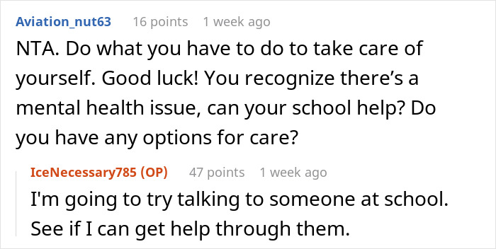 “I Know I’m Mentally Ill”: 16YO’s Mental Illness Ignored By Dad And Stepmom, She Lashes Out “I Know I’m Mentally Ill”: 16YO’s Mental Illness Ignored By Dad And Stepmom, She Lashes Out