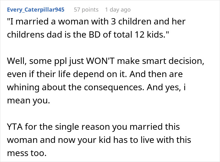 “It’s Not My Fault She Married [Him]”: Man Refuses To Support Wife’s Kids, Gets Destroyed Online