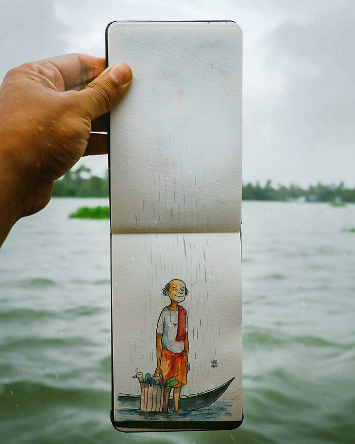 46 Travel Sketches Full Of Magic By Vimal Chandran