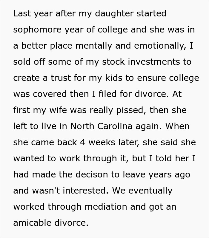 Husband Strategically Waits 3 Years To Drop Divorce Bomb, Leaving Wife And Family Fuming Husband Strategically Waits 3 Years To Drop Divorce Bomb, Leaving Wife And Family Fuming