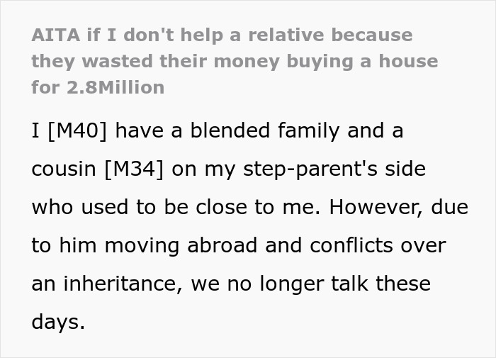 Man Regrets Telling Family About Savings, Now They Want His Money Man Regrets Telling Family About Savings, Now They Want His Money