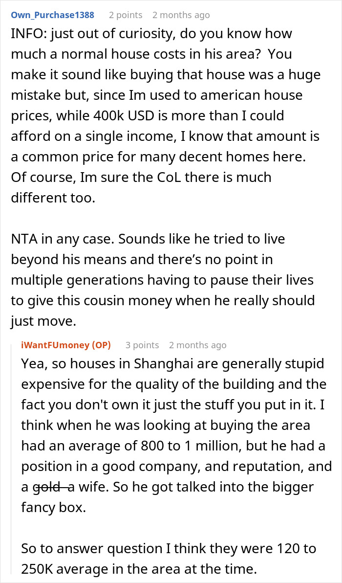 Man Regrets Telling Family About Savings, Now They Want His Money Man Regrets Telling Family About Savings, Now They Want His Money