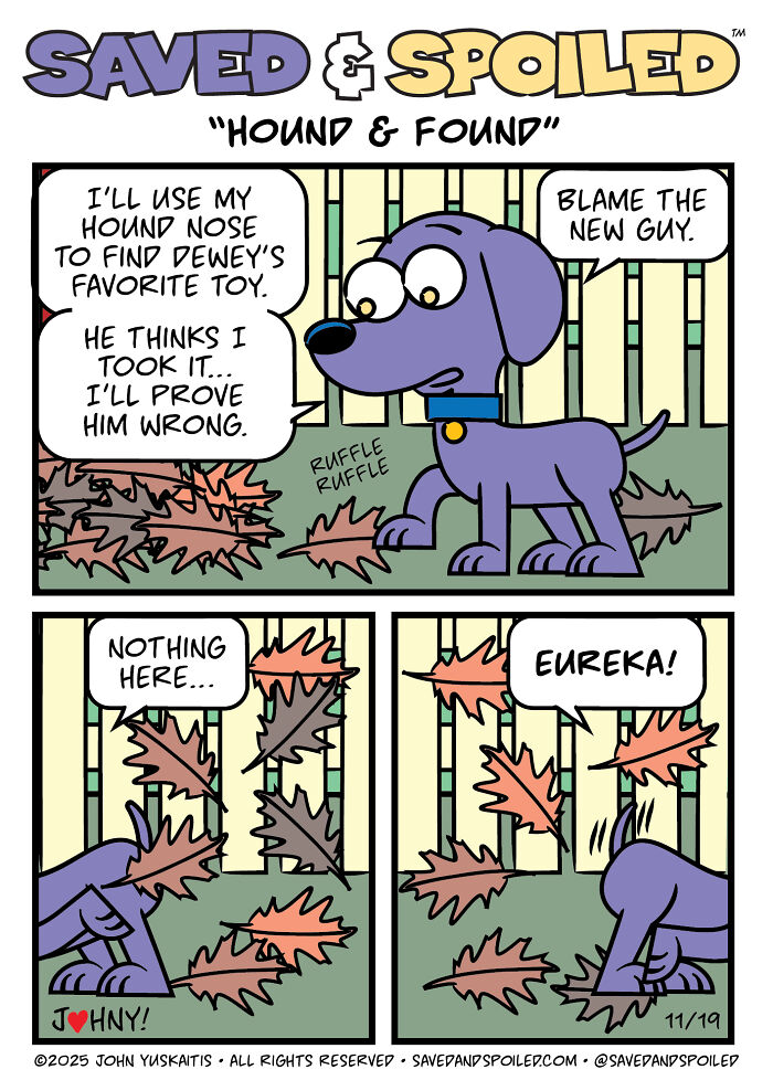 I Made 20 ‘Saved & Spoiled’ Comics About Fall, Friendship, And One Very Pet-Filled Thanksgiving I Made 20 ‘Saved & Spoiled’ Comics About Fall, Friendship, And One Very Pet-Filled Thanksgiving