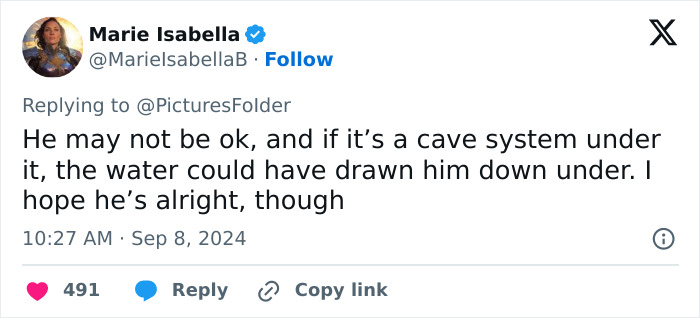 Man Jumps Off Cliff Into Water Hole And Completely Disappears, People Frantically Search For Him Man Jumps Off Cliff Into Water Hole And Completely Disappears, People Frantically Search For Him