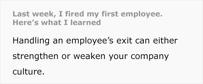 &#8220;Last Week, I Fired My First Employee, Here’s What I Learned&#8221;: Boss Says In Tone-Deaf LinkedIn Post