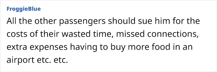 Drunk Passenger Faces Massive Bill After Pilot Was Forced To Dump Fuel And Turn Flight Around