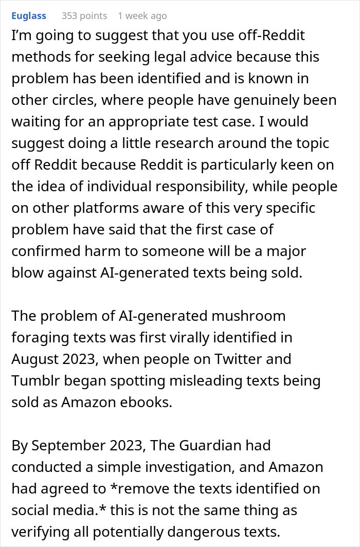 “My Entire Family Was In Hospital”: Family Finds Out Mushroom Book Was AI-Generated “My Entire Family Was In Hospital”: Family Finds Out Mushroom Book Was AI-Generated