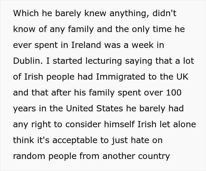 Irish American Mocks A British Guy, Gets A Reality Check After He Waves Passport In His Face
