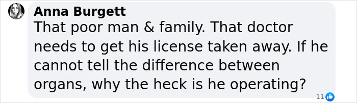 “Completely Heartbreaking”: Wife Loses Husband Of 33 Years After Surgeon Removes Wrong Organ “Completely Heartbreaking”: Wife Loses Husband Of 33 Years After Surgeon Removes Wrong Organ