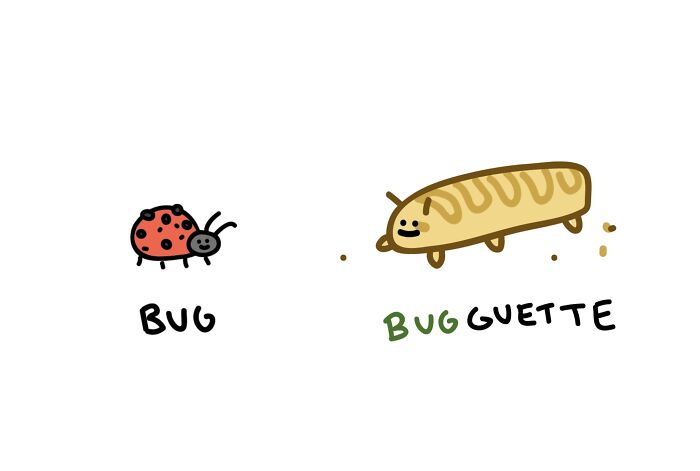 22 Illustrations Highlighting The Funny Differences Between Words That I Created