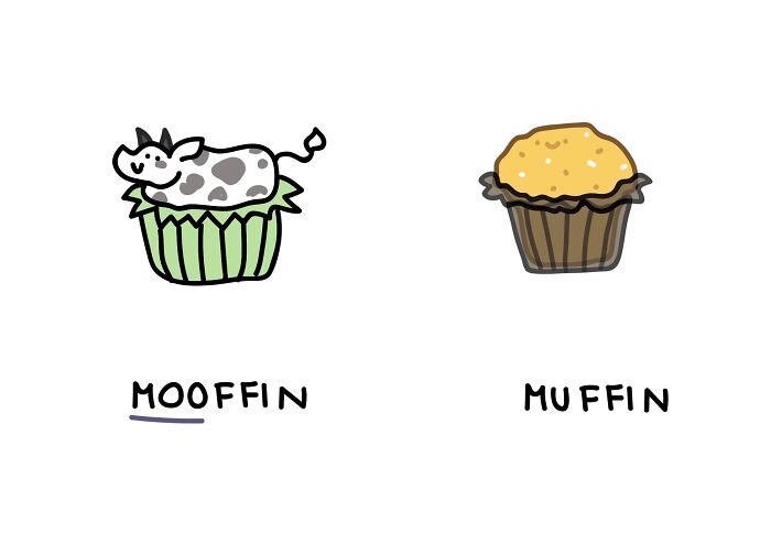 22 Illustrations Highlighting The Funny Differences Between Words That I Created