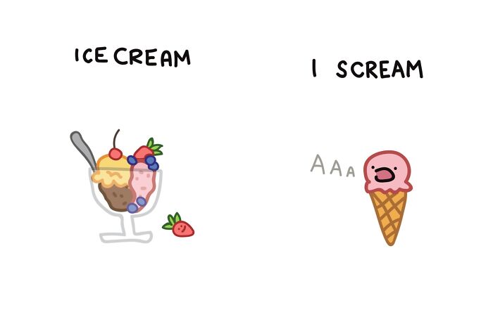 22 Illustrations Highlighting The Funny Differences Between Words That I Created