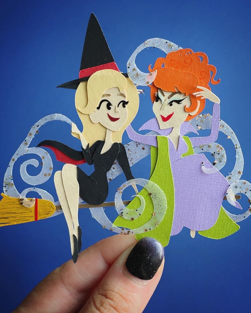 23 Of My Favorite Witches That I Created Using Paper Art 23 Of My Favorite Witches That I Created Using Paper Art