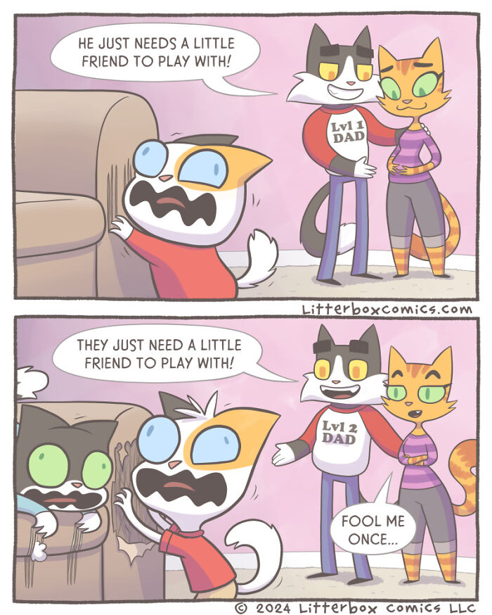 Capturing The Chaos Of Family Life In My Latest Cat Comics (20 New Pics) Capturing The Chaos Of Family Life In My Latest Cat Comics (20 New Pics)