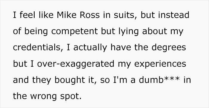 Overconfident Guy Lies His Way Into A High-Paying VP Role, Realizes He’s Screwed Overconfident Guy Lies His Way Into A High-Paying VP Role, Realizes He’s Screwed