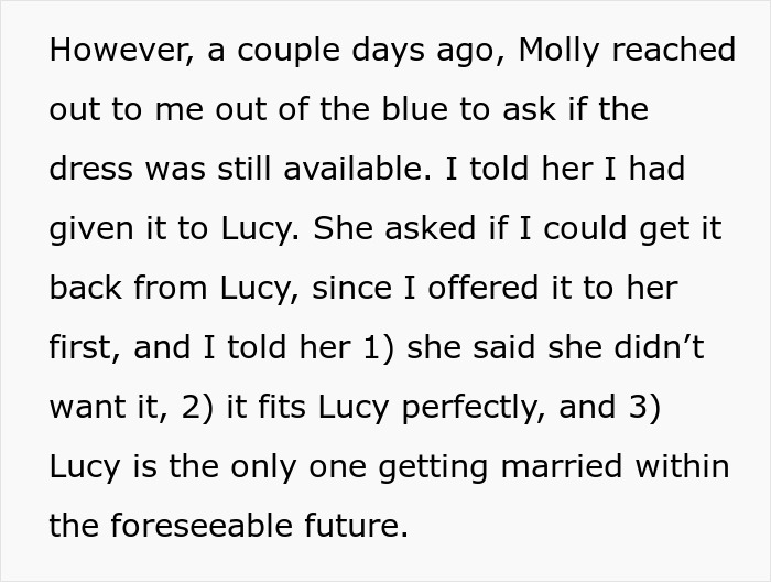 Stepdaughter Insults Woman’s Wedding Dress, Creates Drama After She Gives It To Future DIL Stepdaughter Insults Woman’s Wedding Dress, Creates Drama After She Gives It To Future DIL