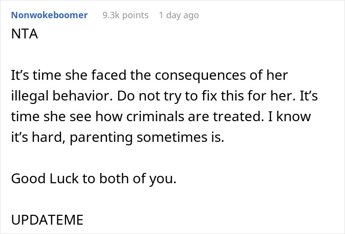 Daughter Faces Consequences Of Her Crime, Blames Dad For Not Helping Her Avoid Punishment Daughter Faces Consequences Of Her Crime, Blames Dad For Not Helping Her Avoid Punishment