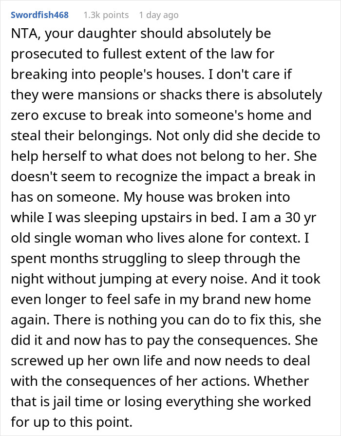 Daughter Faces Consequences Of Her Crime, Blames Dad For Not Helping Her Avoid Punishment Daughter Faces Consequences Of Her Crime, Blames Dad For Not Helping Her Avoid Punishment