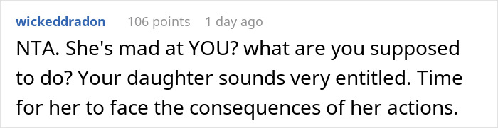 Daughter Faces Consequences Of Her Crime, Blames Dad For Not Helping Her Avoid Punishment Daughter Faces Consequences Of Her Crime, Blames Dad For Not Helping Her Avoid Punishment