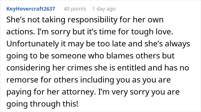 Daughter Faces Consequences Of Her Crime, Blames Dad For Not Helping Her Avoid Punishment Daughter Faces Consequences Of Her Crime, Blames Dad For Not Helping Her Avoid Punishment