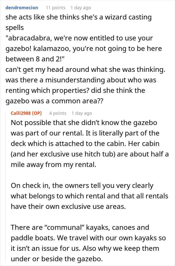 “Get Off My Deck”: Entitled Couple Demands Woman Share Her Gazebo, Gets Evicted Instead “Get Off My Deck”: Entitled Couple Demands Woman Share Her Gazebo, Gets Evicted Instead