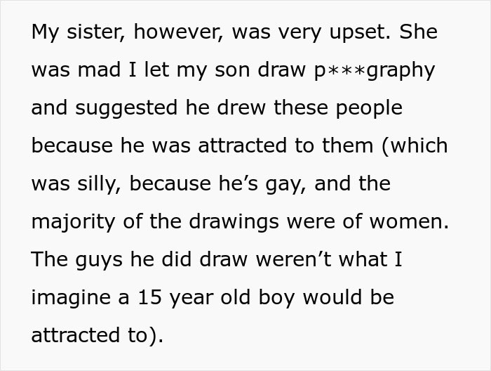 Woman Is Shocked By Nephew’s Drawings, Demands He Be Punished Woman Is Shocked By Nephew’s Drawings, Demands He Be Punished