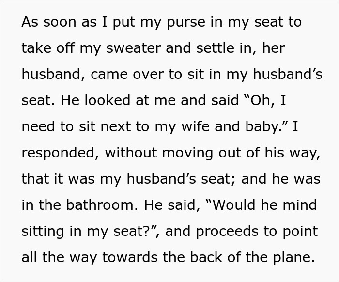 Man Tries To Make A Woman Give Up Her Husband’s Seat For Him Until Another Passenger Humbles Him Man Tries To Make A Woman Give Up Her Husband’s Seat For Him Until Another Passenger Humbles Him