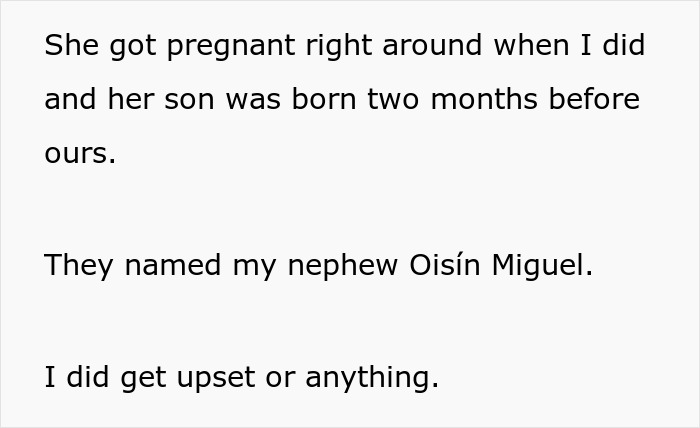 SIL Steals Woman’s Favorite Baby Name, Is Livid When She Still Gives Her Baby The Same Name SIL Steals Woman’s Favorite Baby Name, Is Livid When She Still Gives Her Baby The Same Name