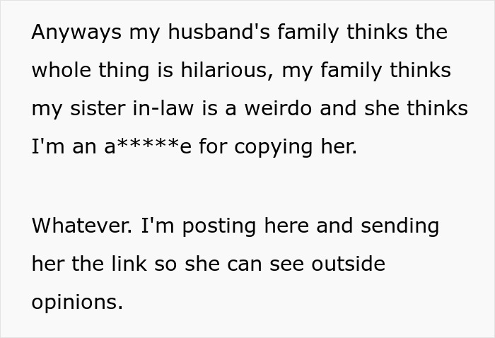 SIL Steals Woman’s Favorite Baby Name, Is Livid When She Still Gives Her Baby The Same Name SIL Steals Woman’s Favorite Baby Name, Is Livid When She Still Gives Her Baby The Same Name