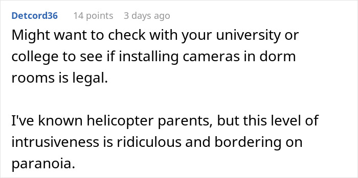 “Called Me In The Middle Of The Night Screaming”: Parents Put Camera In Daughters’ Dorm “Called Me In The Middle Of The Night Screaming”: Parents Put Camera In Daughters’ Dorm