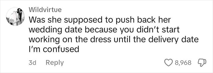 Bride’s Scam Claim Against Dress Designer Sparks Fierce Debate After Business Exposes Their Texts Bride’s Scam Claim Against Dress Designer Sparks Fierce Debate After Business Exposes Their Texts