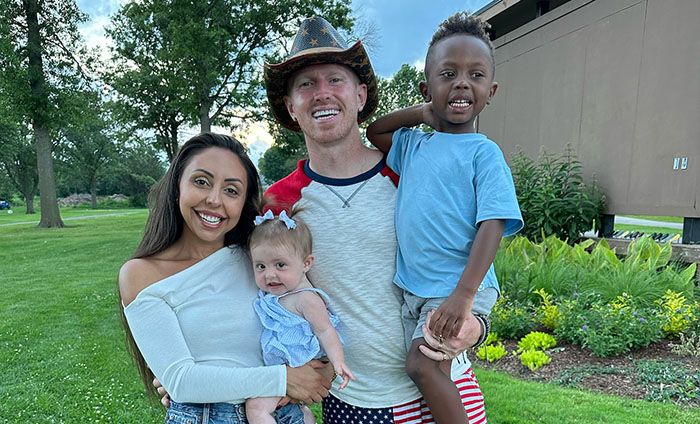 Kid Wants To Cut His Curls So He Can Look More Like Dad, Gets Surprised When Dad Gets Perm Instead Kid Wants To Cut His Curls So He Can Look More Like Dad, Gets Surprised When Dad Gets Perm Instead