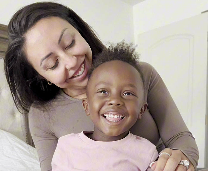Kid Wants To Cut His Curls So He Can Look More Like Dad, Gets Surprised When Dad Gets Perm Instead Kid Wants To Cut His Curls So He Can Look More Like Dad, Gets Surprised When Dad Gets Perm Instead