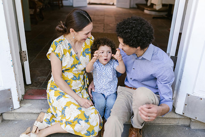 Kid Wants To Cut His Curls So He Can Look More Like Dad, Gets Surprised When Dad Gets Perm Instead Kid Wants To Cut His Curls So He Can Look More Like Dad, Gets Surprised When Dad Gets Perm Instead