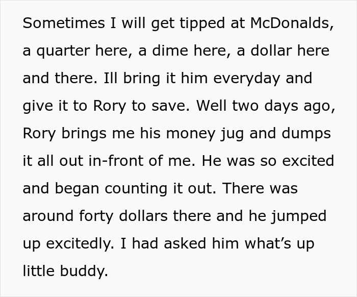 Single Dad Struggles To Make Ends Meet, 7 Y.O. Saves Up And Takes Them Both To Golden Corral Single Dad Struggles To Make Ends Meet, 7 Y.O. Saves Up And Takes Them Both To Golden Corral
